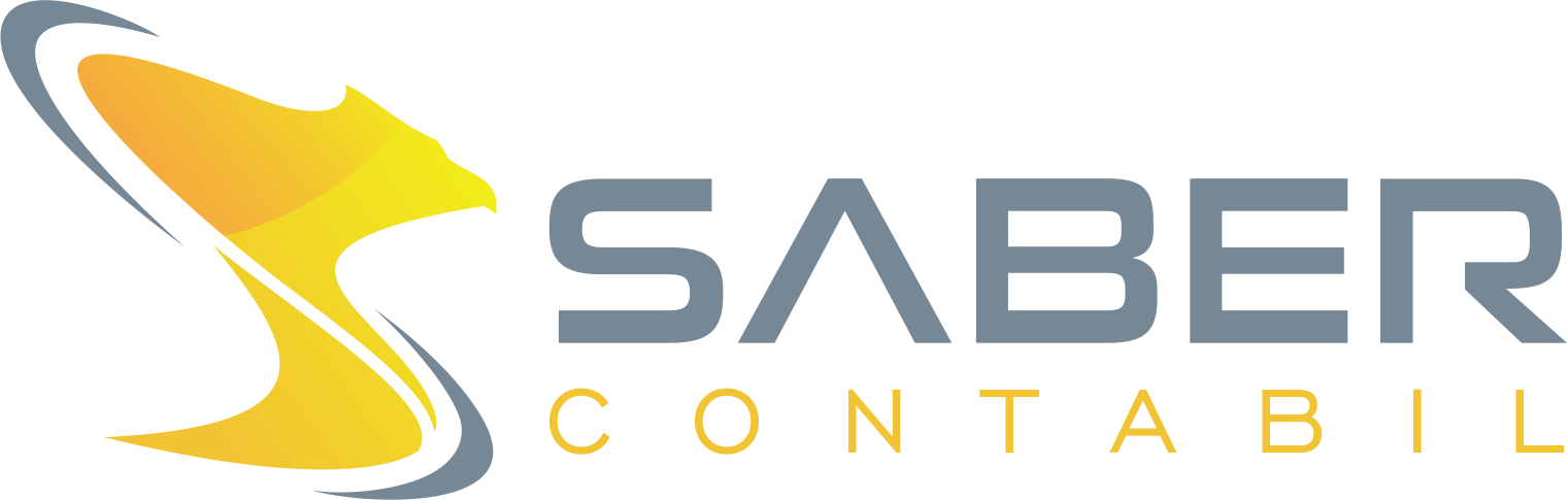 Logo Saber Contabil Branco Horizontal - Saber Contábil