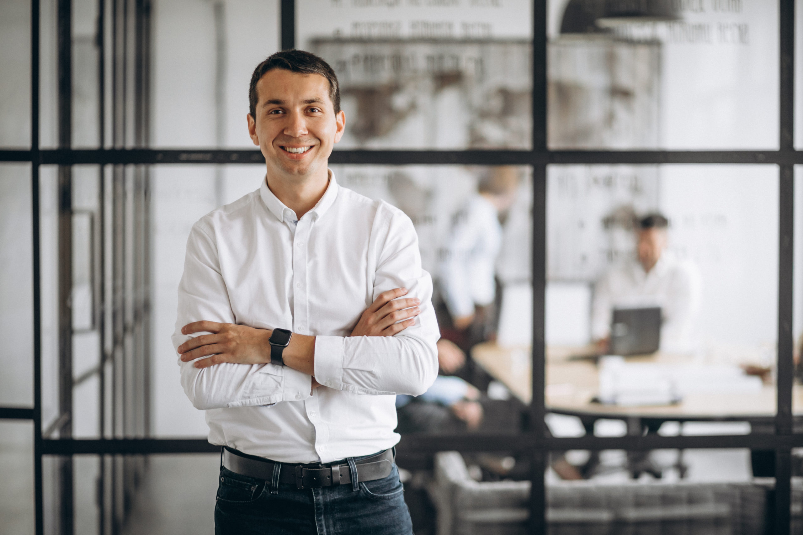 Business Man Owner Of The Company In The Office - Saber Contábil